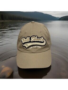 Bull Shoals Lake Boat Dock Arkansas Blue 84 White Bass Fishing Baseball Cap